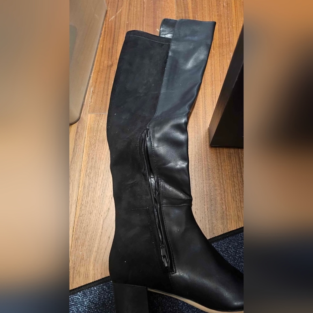 Elegant Black Nine West Heeled Boots for Women